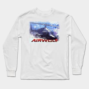 Sketchy Airwolf Long Sleeve T-Shirt